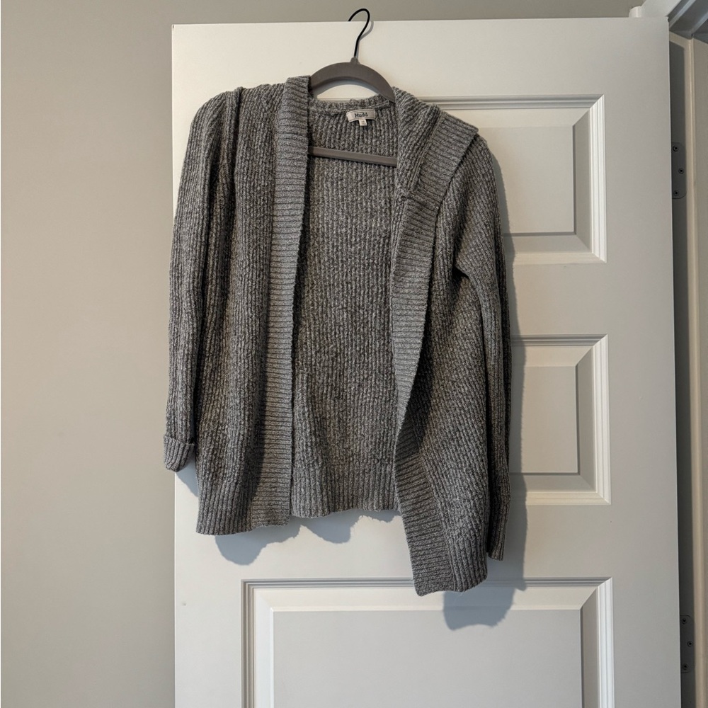 Mudd Gray Women's Cardigan Sweater